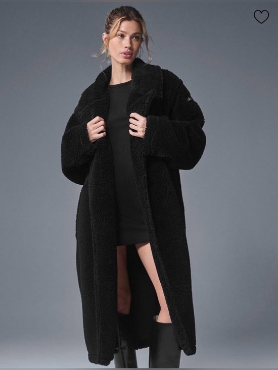 ALO Yoga Jackets & Blazers - Alo oversize black Sherpa trench long coat size medium